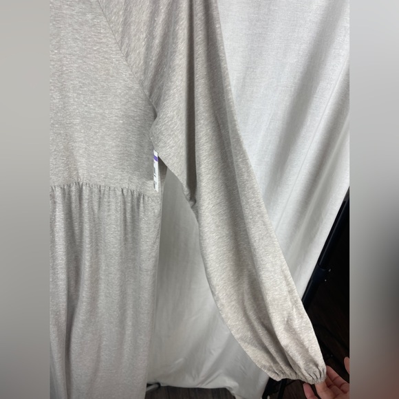 Threads 4 Thought Tan Brigitte Tie Neck Dress Size Medium NWT - Picture 8 of 13